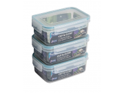 Addis Clip Tight Storage Box (240ml) set of 3